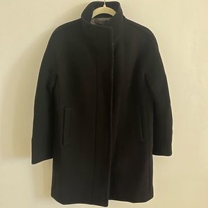 J Crew Black Wool Cocoon Coat